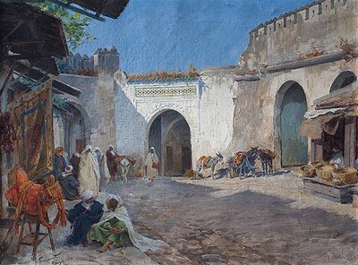 Markt von Tanger von Enrique Simonet